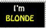 Stupid Blonde Stamp