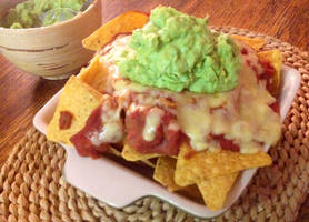 Yummy vegetarian nachos!