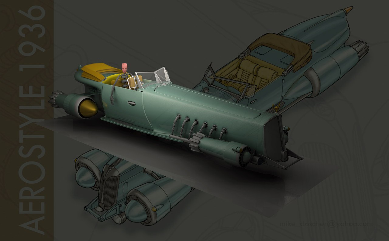 Dieselpunk vehicle