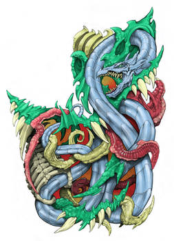 The Bio Dragon Tattoo Dsgn col. ver.