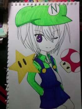 OC~Narumi Tachibana (chibi Luigi version*)