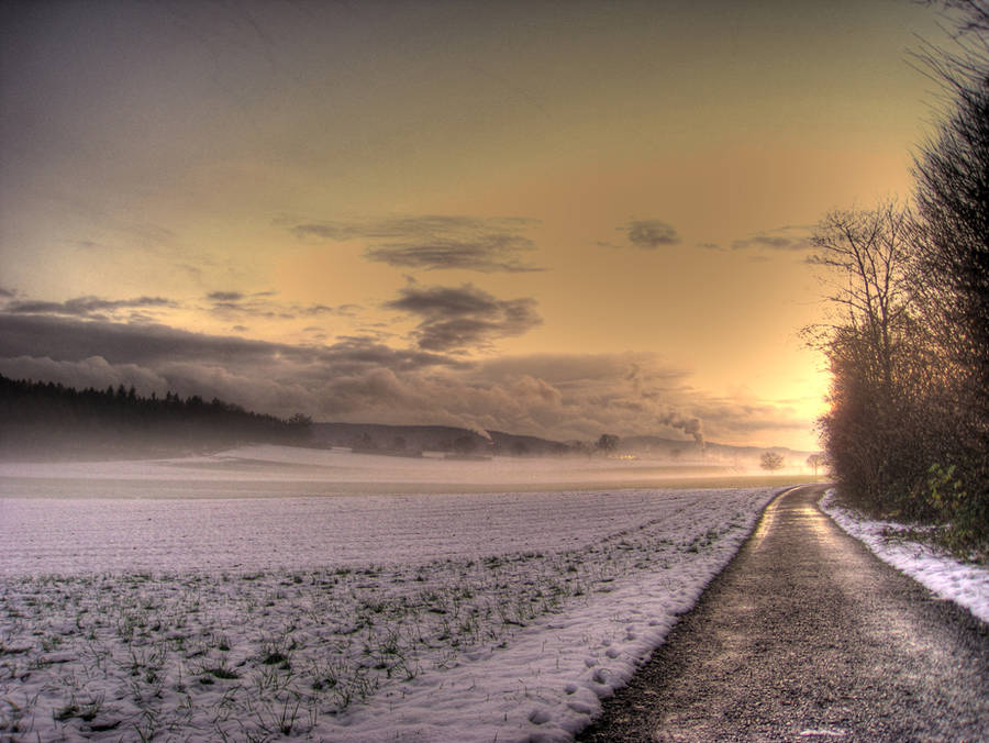 Winter Sunset by kkeman