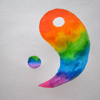 Rainbow ying yang