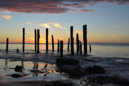 twilight at the jetty