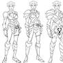 some rough concepts of pumyra in armor