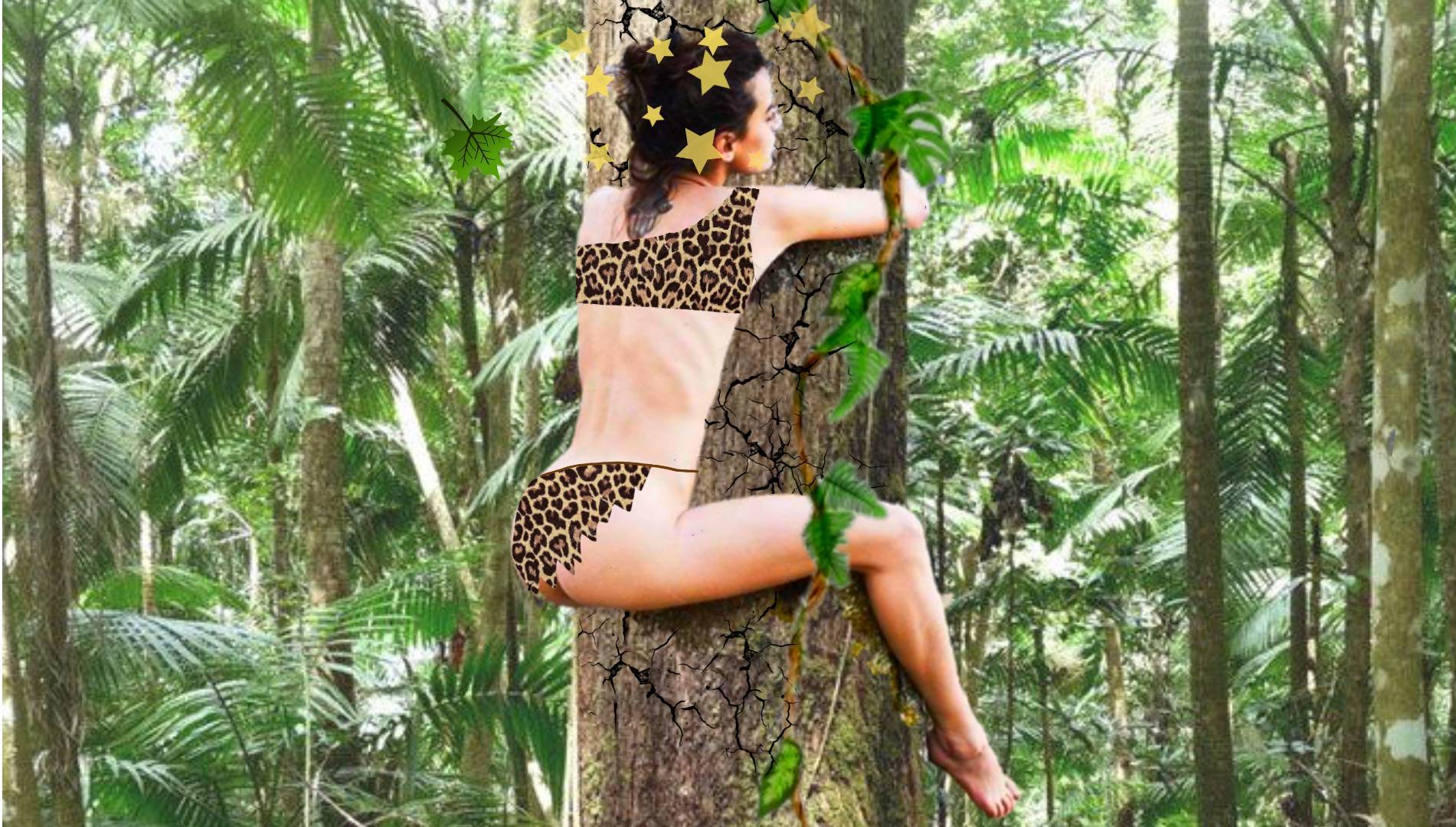 kissing the tree