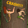 Colliding with the tree