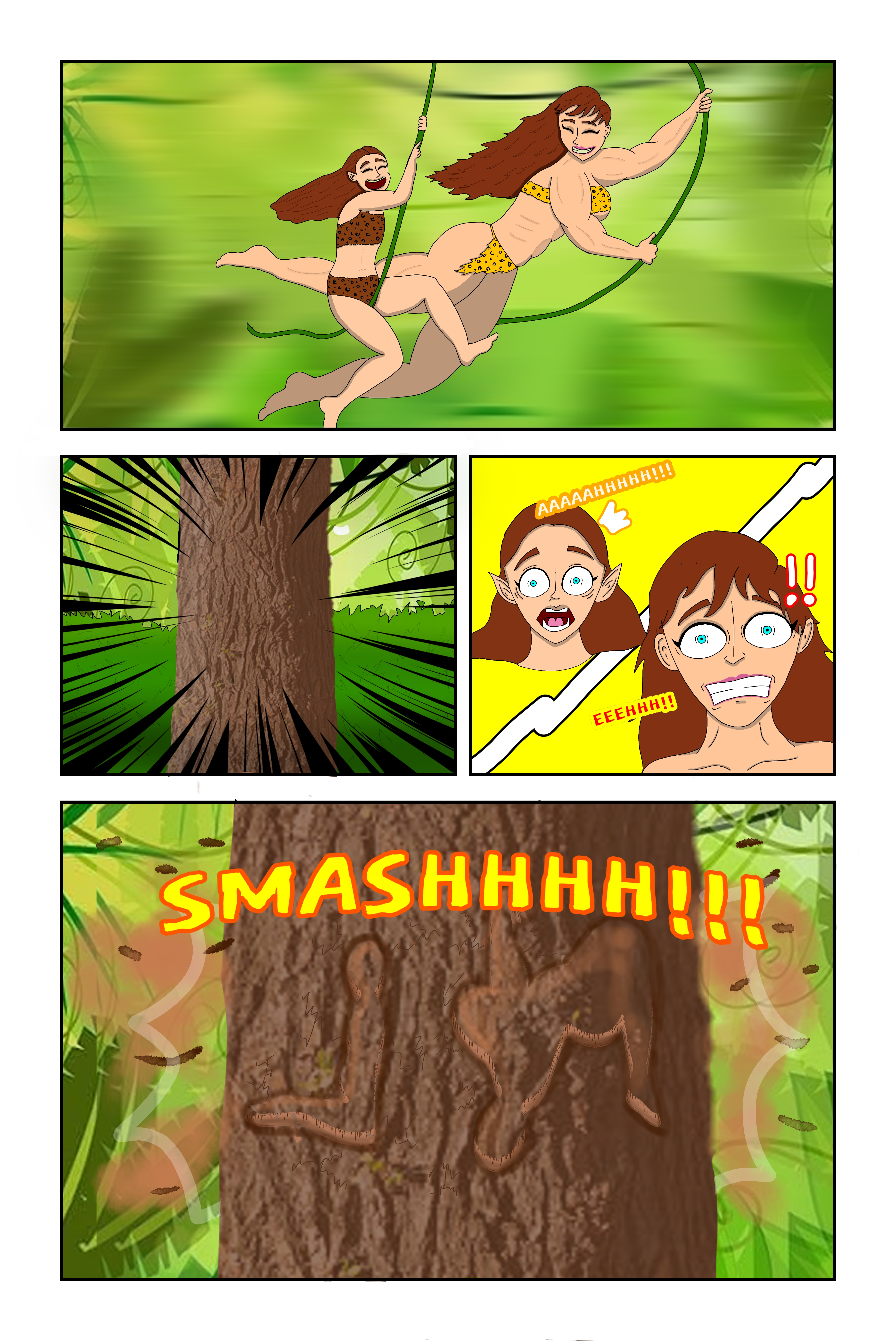 Naztra and Luna crashed into a tree 1
