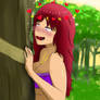 Marissa of the jungle, loves the taste of the bark