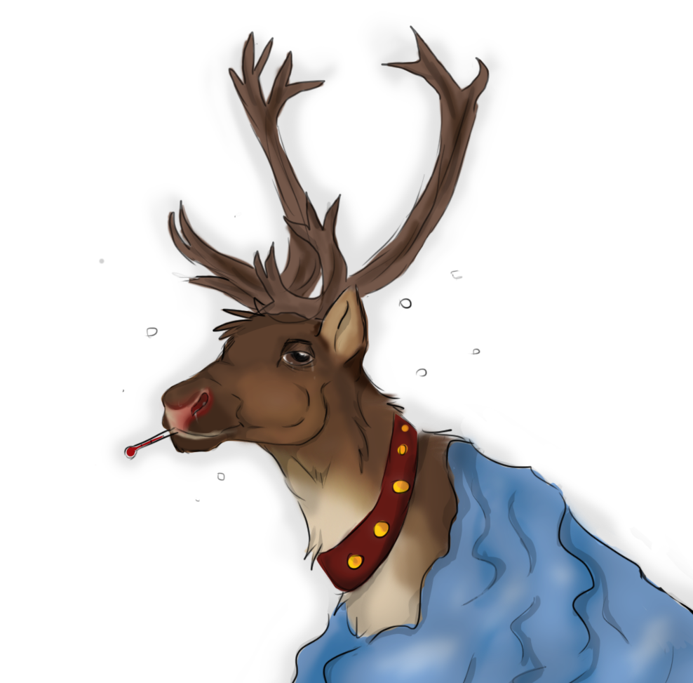 Rudolph the Sick Nosed Reindeer by Faunafay on DeviantArt