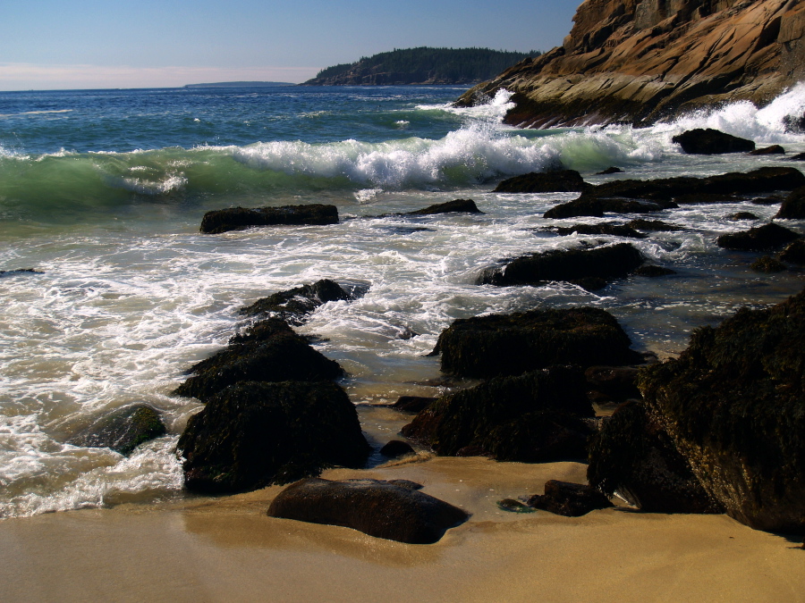 The waves at Sand Beach