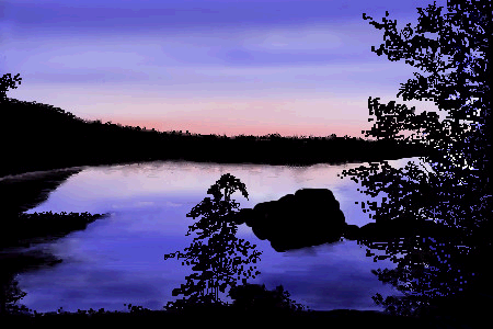 Crescent Lake at Sunrise