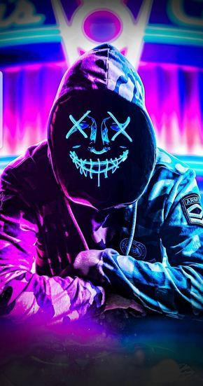 Neon mask wallpaper by RJ1805 - 9971 - Free on ZED by JuiceBoxer2020 on ...