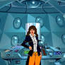 Sarah Jane Smith in Tardis