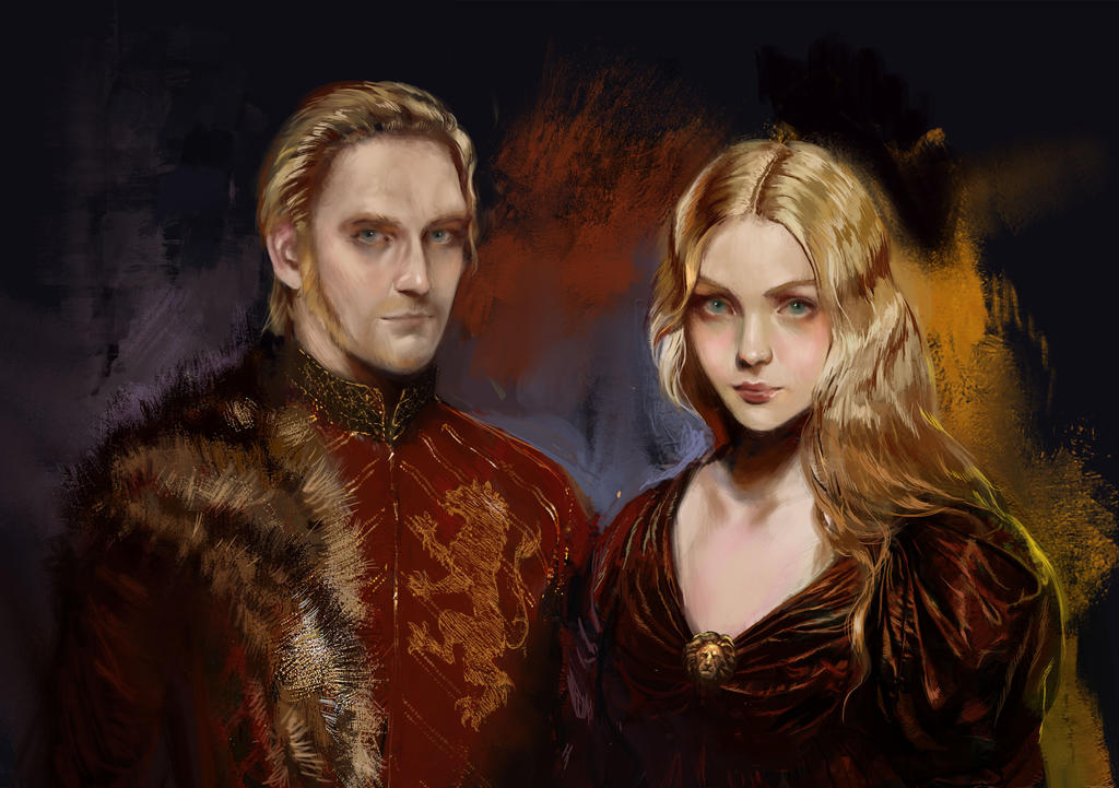 Tywin and Joanna Lannister by BellaBergolts on DeviantArt
