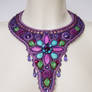 Bead embroidery necklace 12