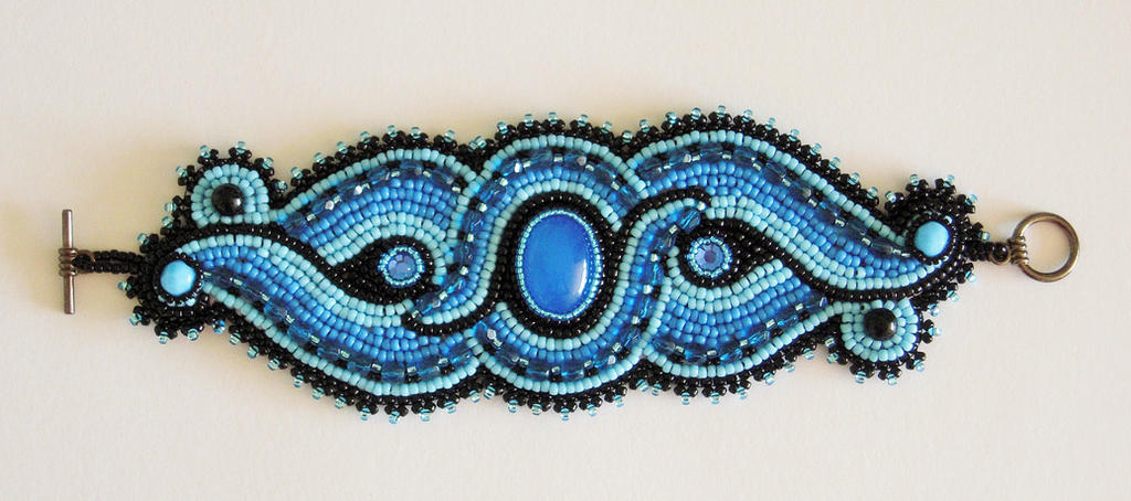 Bead embroidery bracelet 2