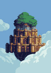 Pixel Castle in the Sky