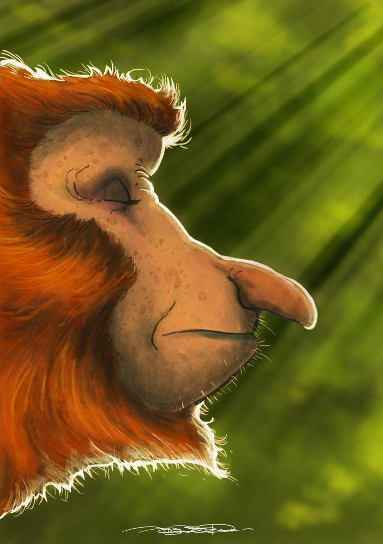 Macaco-narigudo - Desenho de drizer_ - Gartic