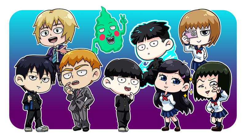 Chibi - Fan-art - Mob Psycho 100 by CarlaSD on DeviantArt