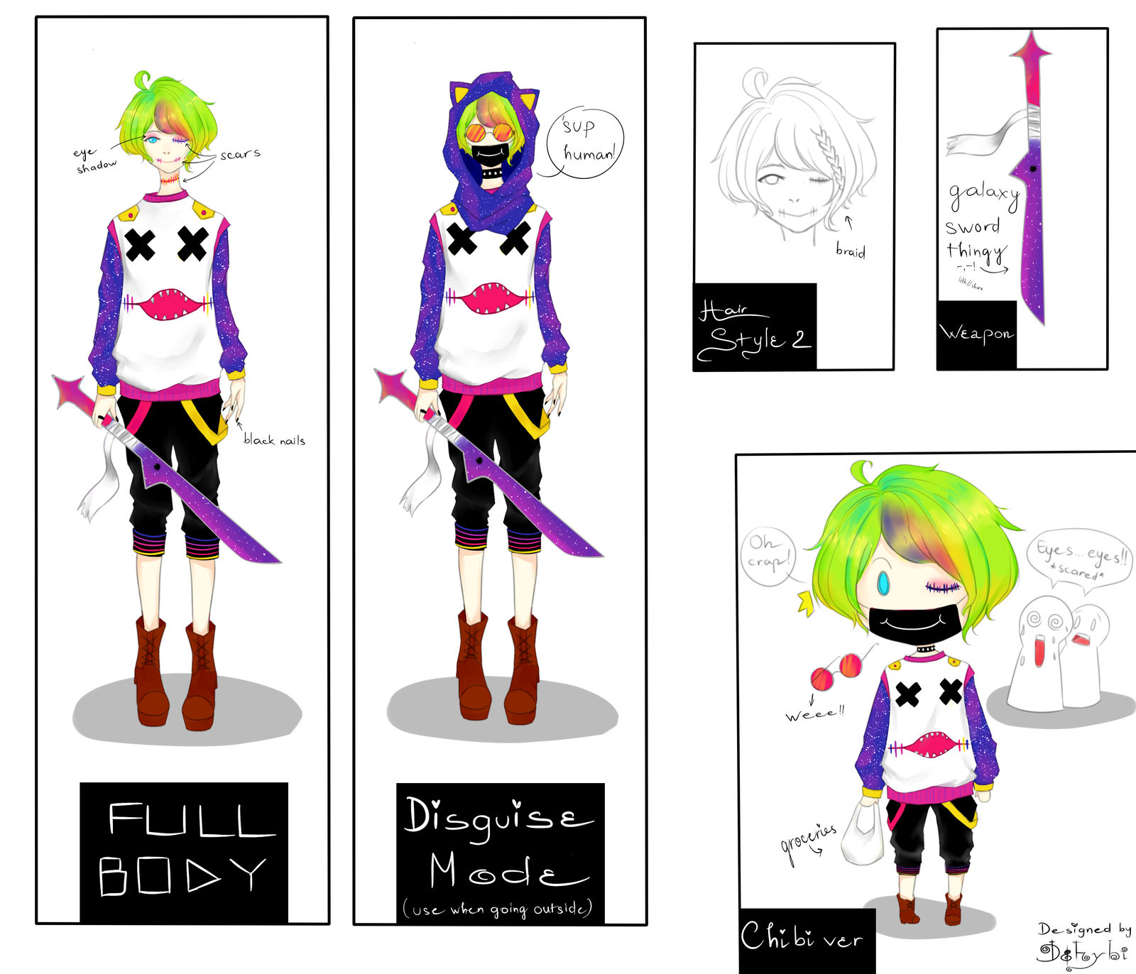 Adoptable+Ref Sheet- Monster Boy [SET PRICE][OPEN]