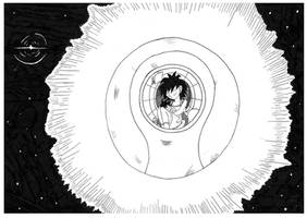 Fleeing Planet Vegeta