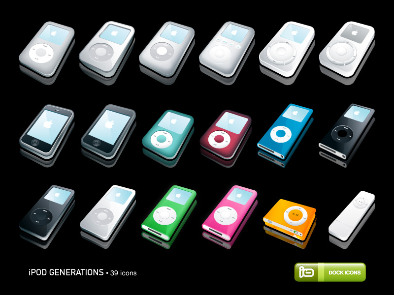 iPod Generations Icons