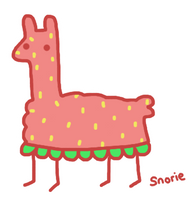 strawberry llama