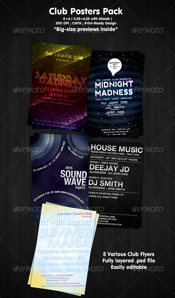 Club Flyers Pack