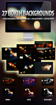 27 Bokeh Backgrounds Set