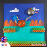 5. Sonic Wrecking ball boss fight wall frame