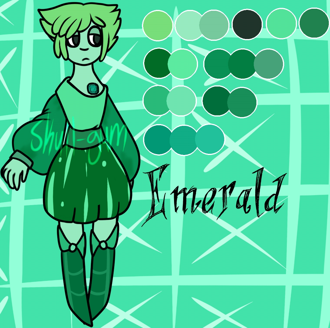 Gemsona: Emerald [Updated + Redo]