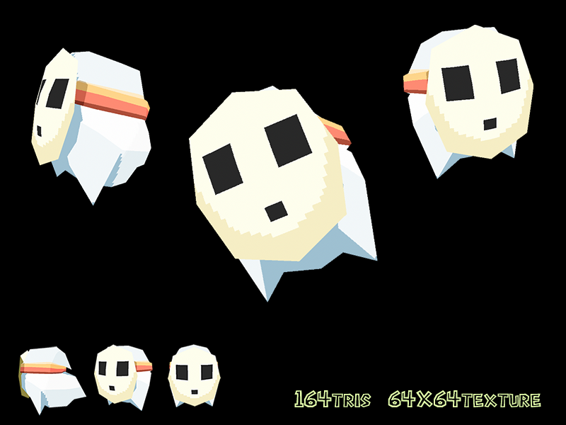 Boo Guy - Lowpoly 3D