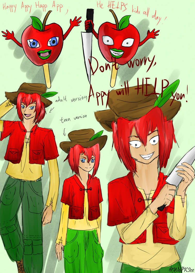 Happy Appy doodles by WolfKIce on DeviantArt