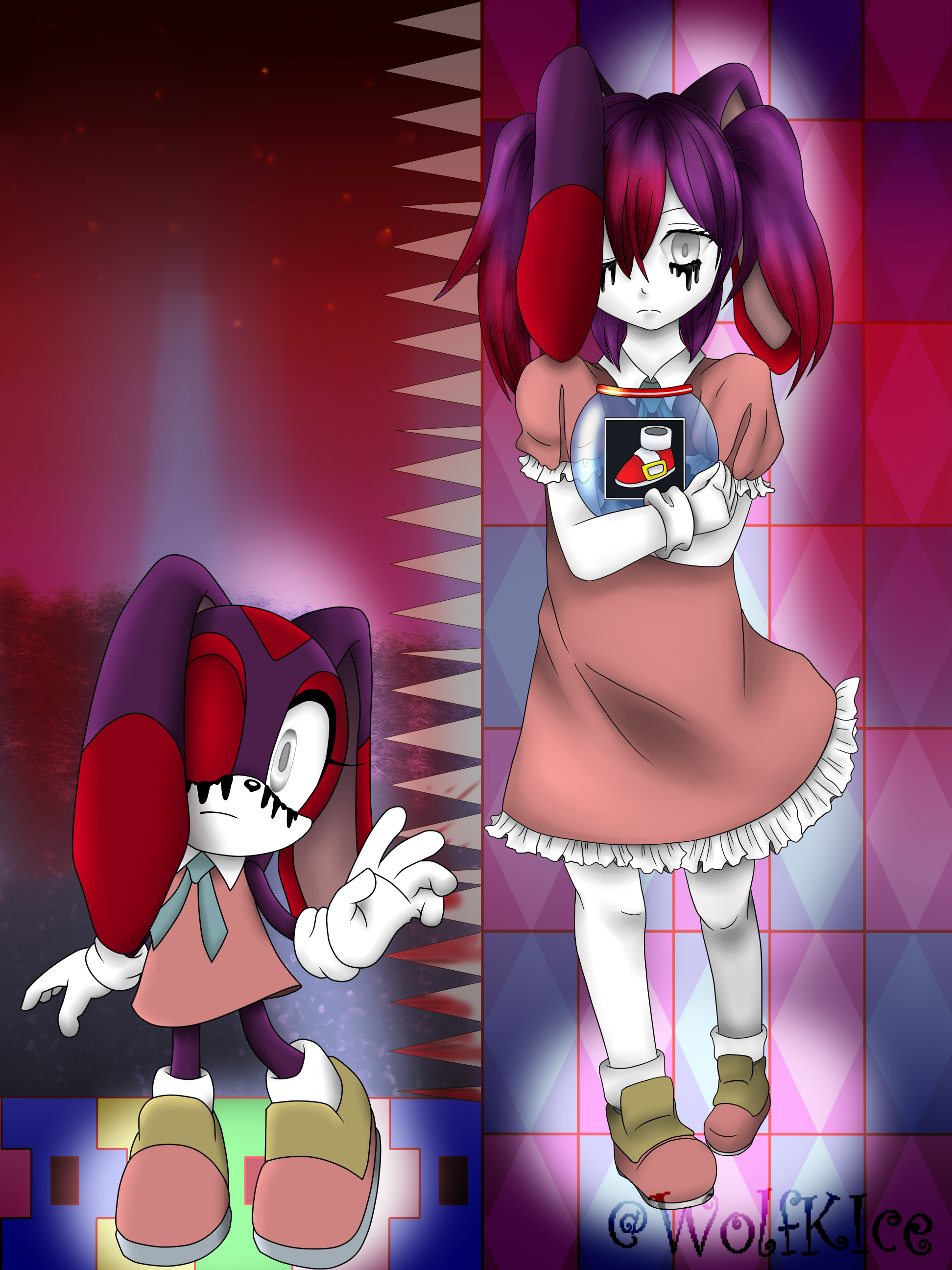Amy and Sonic.exe by WolfKIce on DeviantArt