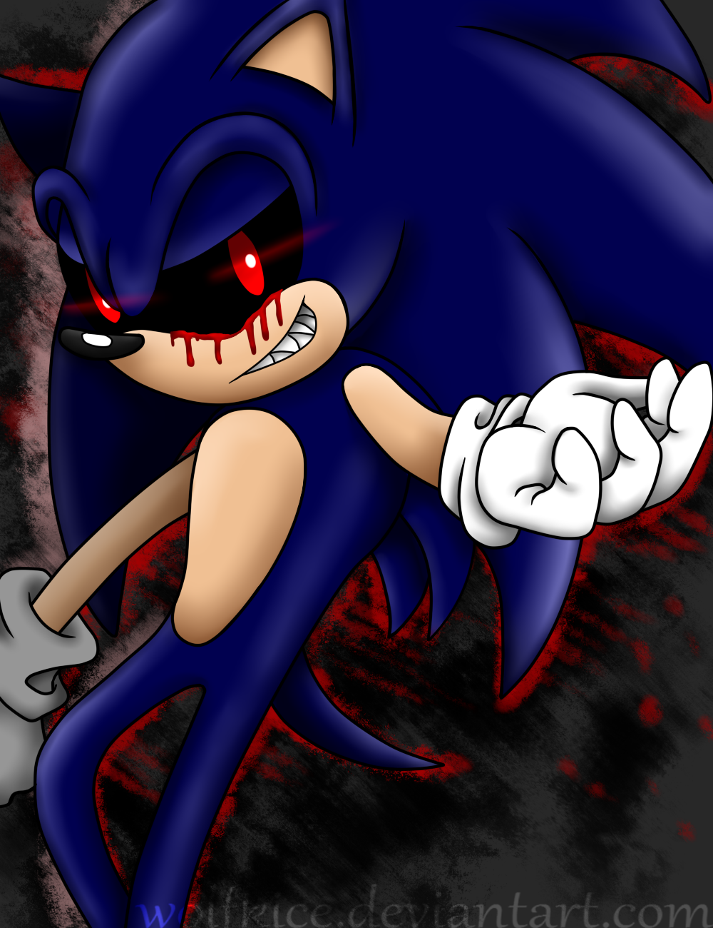 in sonic exe world by wolfofdeth on DeviantArt