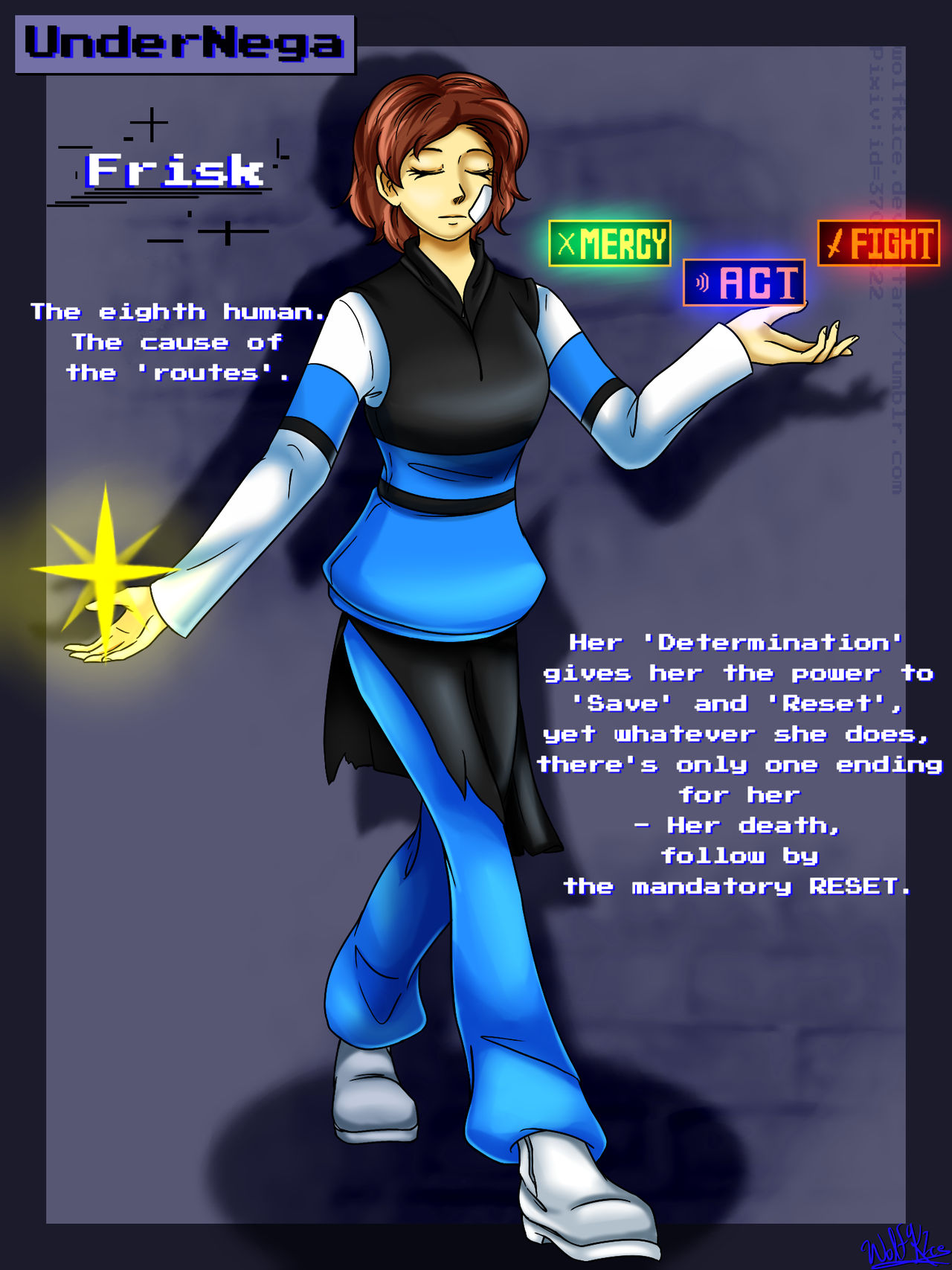 Frisk Definition UnderNega - Frisk by WolfKIce on DeviantArt