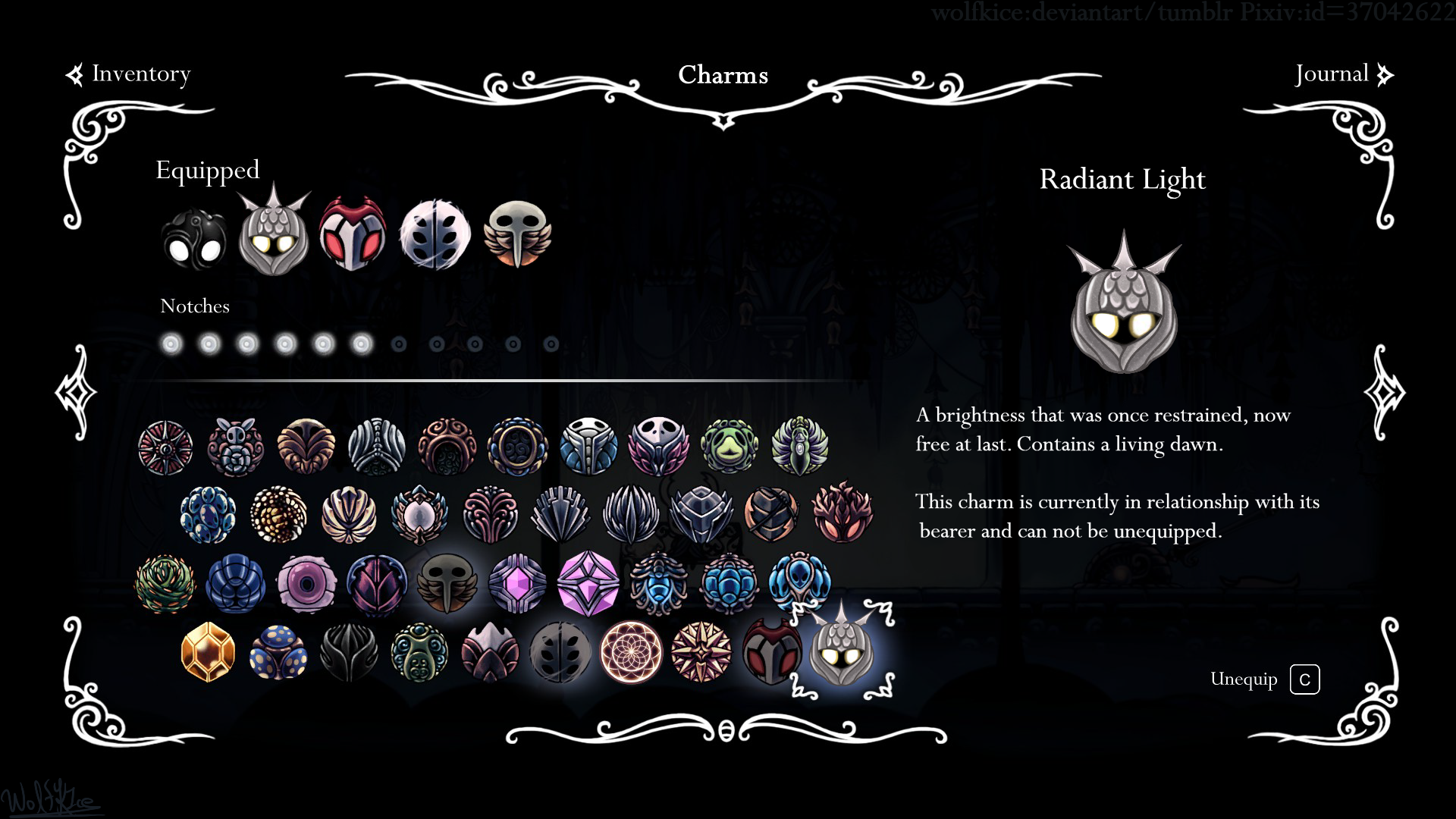 Charm Cards with Detailed Descriptions : r/HollowKnight