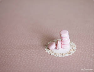 Pink Miniature Macarons