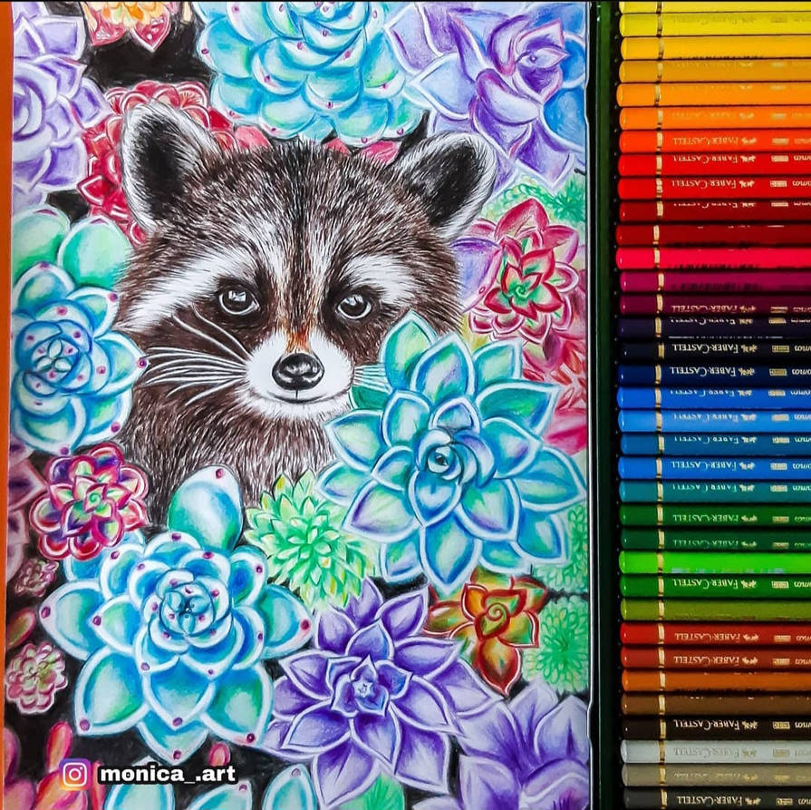 Raccon drawing by Bluemoonart9 on DeviantArt