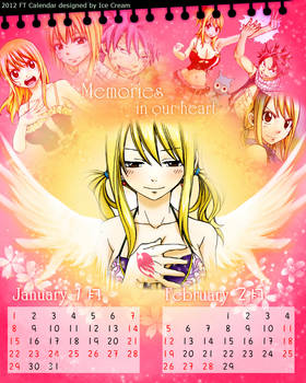 2012 FT Calendar --Jan. Feb.--Lucy Heartfilia