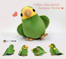 Yellow-shouldered Amazon Parrot plush