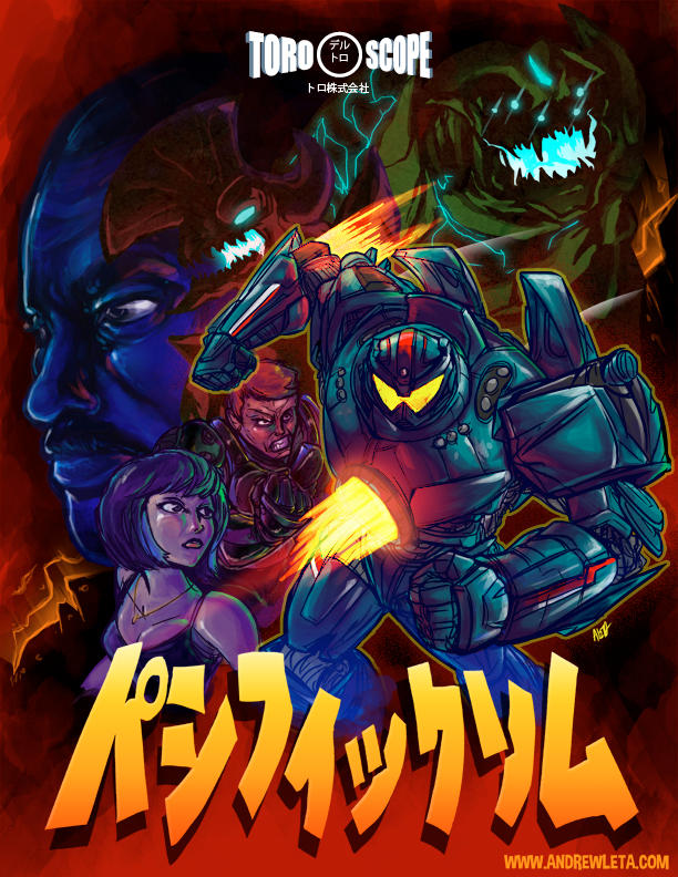 Pacific Rim Retro Poster by GoGoAndyRobo on DeviantArt