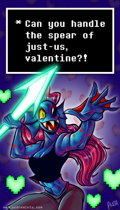 Undyne Valentines Card