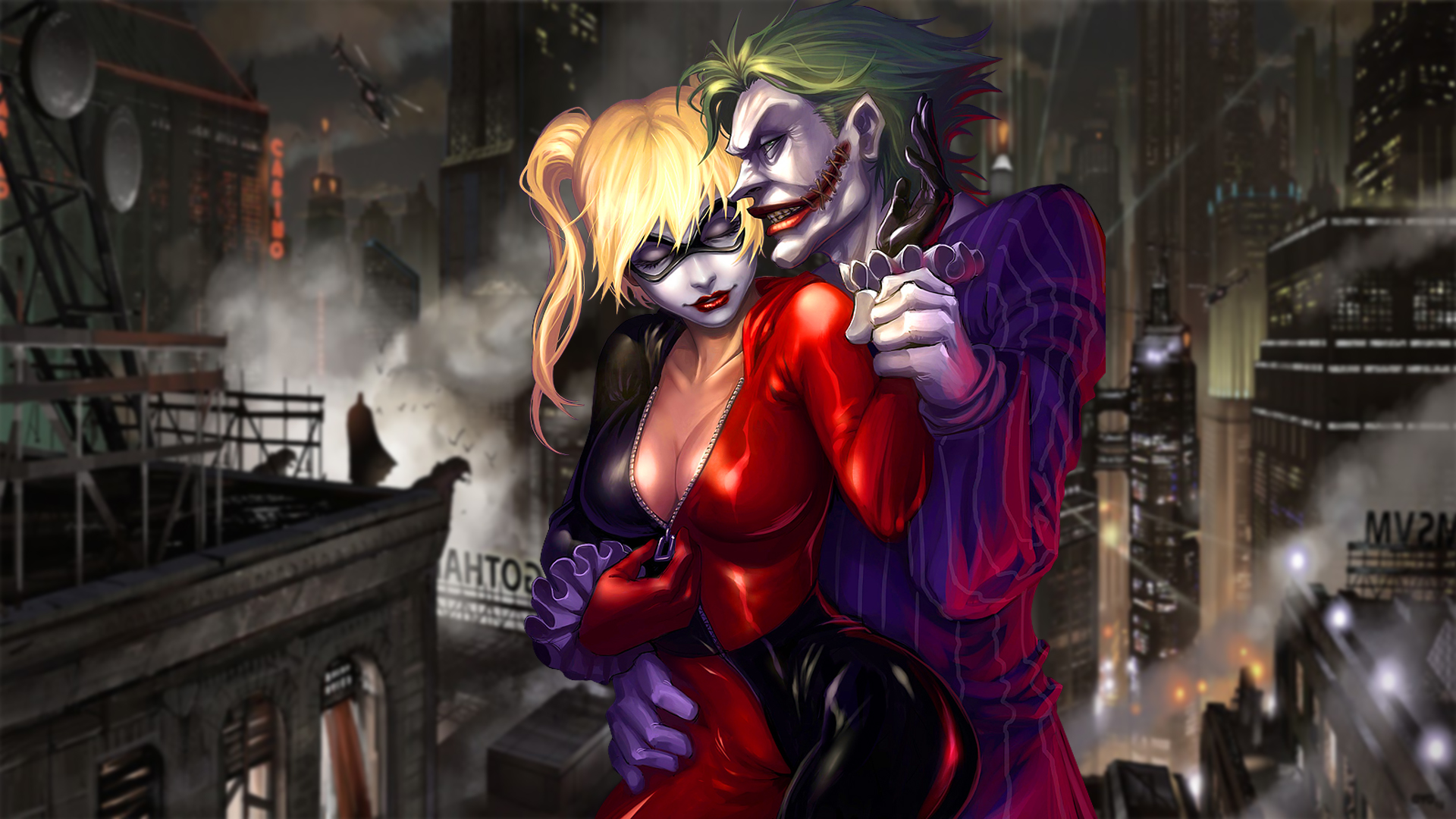 Wallpaper - Joker and Harley Quinn