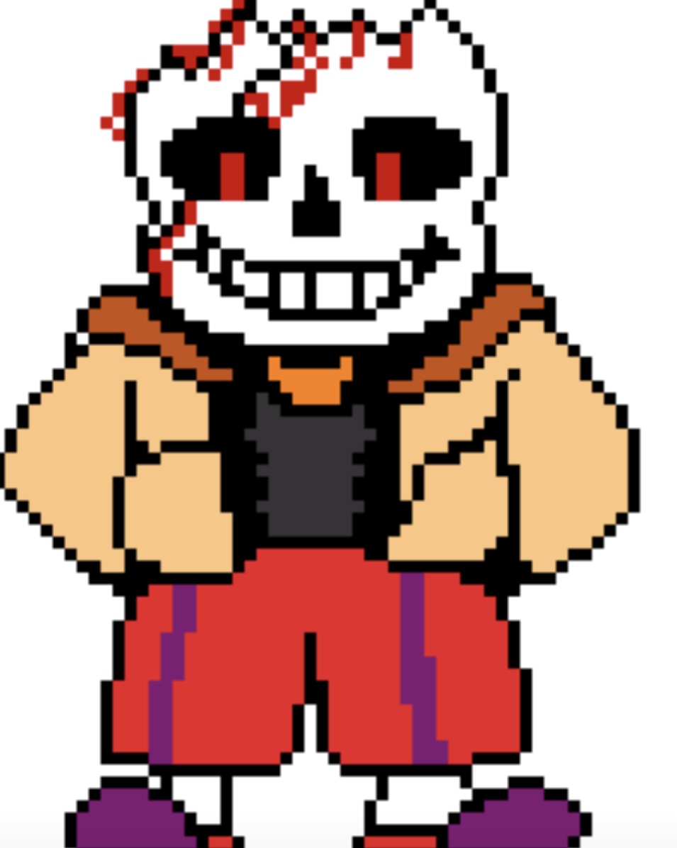 BC!Sans as pixel art by TopHatBoi1 on DeviantArt