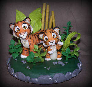 tigers cake topper