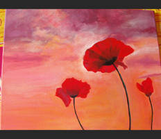 Poppy painting