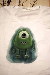 Baby Mike Wazowski Hand-Painted t-shirt