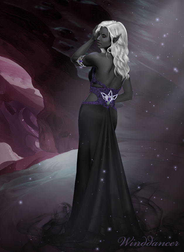 Drow In Robe Wizard Drow wizardess by xXwinddancerXx on DeviantArt
